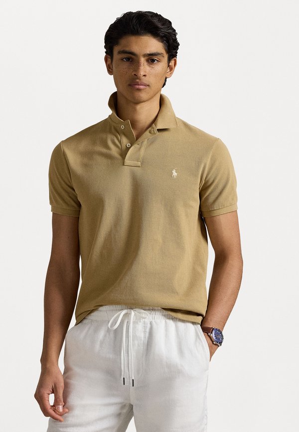 THE ICONIC MESH POLO SHIRT - Polo shirt - cafe tan