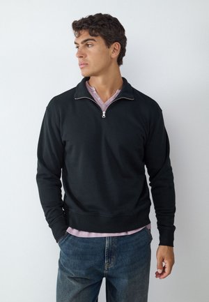 Balmohk, Half Zip Relaxed Fit - Sweatshirt - black