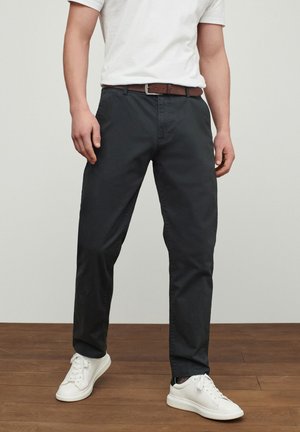 REGULAR FIT STRAIGHT LEG BELTED - Chino stiliaus kelnės - grey