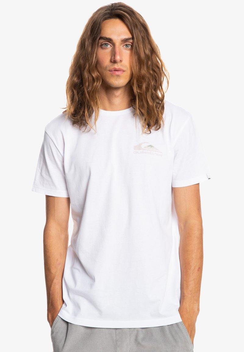 Herren T-Shirts basic | Quiksilver T-Shirt print white/offwhite - TY52085 Herren T-Shirts basic | Quiksilver T-Shirt print white/offwhite - TY52085