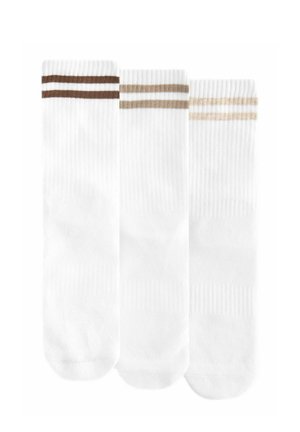 CUSHION 3 PACK WITH ARCH SUPPORT  - REGULAR FIT - Chaussettes - white neutral stripe