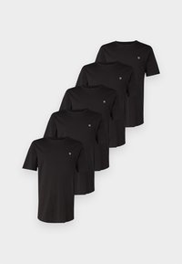 JPRBRODY TEE CREW 5 PACK - T-Shirt basic - black