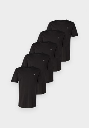 Jack & Jones JPRBRODY TEE CREW 5 PACK - Basic T-shirt - black