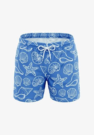 Les Loulous de la plage, MONTAUK 2668 WHITE SEASHELLS BLEU - Short de bain - blue