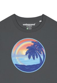 watapparel SUNSET RAINBOW - T-shirt print - anthracite