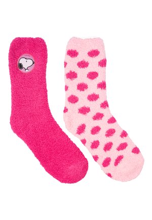 2ER PACK THE PEANUTS SNOOPY KUSCHEL  - Socks - rosa pink