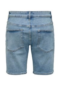 Only & Sons ONSWEFT NORMAL GESCHNITTEN - Kratke hlače od trapera - light blue denim