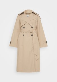 DOUBLE BREASTED WELT POCKETS BELT - Trench - simple stone