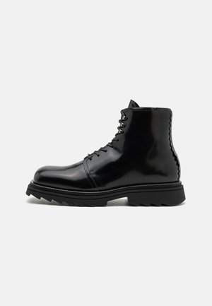 Lace-up ankle boots - black