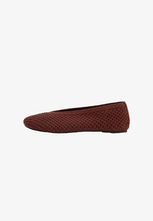 OYSHO, OPEN KNIT - Ballerine - dark red