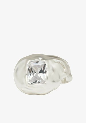 Massimo Dutti, MELTED EFFECT SHIMMERY RING - Ringe - silver-coloured