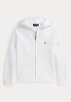 FLEECE FULL ZIP HOODIE 7-14Y UNISEX - Суитшърт с цип - white