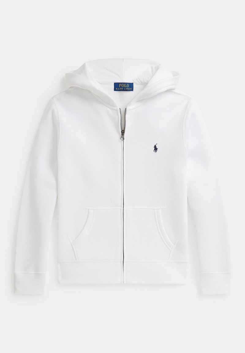 Polo Ralph Lauren FLEECE FULL ZIP HOODIE 7-14Y UNISEX - Sweatjakke - white/hvit
