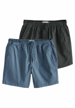 REGULAR FIT DRAWSTRING WAIST DOCK 2 PACK - Shorts - blue black