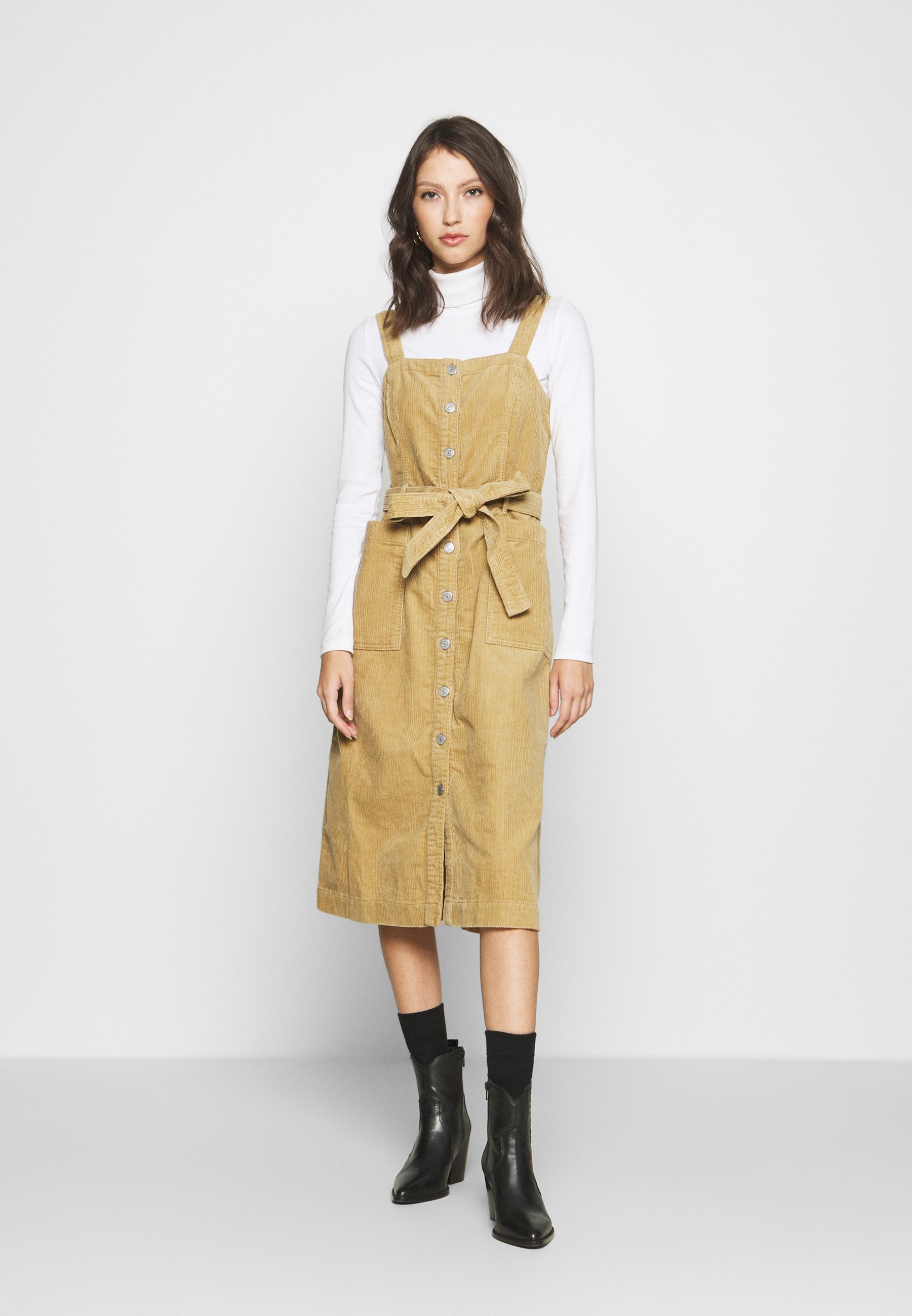 Levi's® CALLA DRESS - Denim dress - iced coffee/beige - Zalando.co.uk