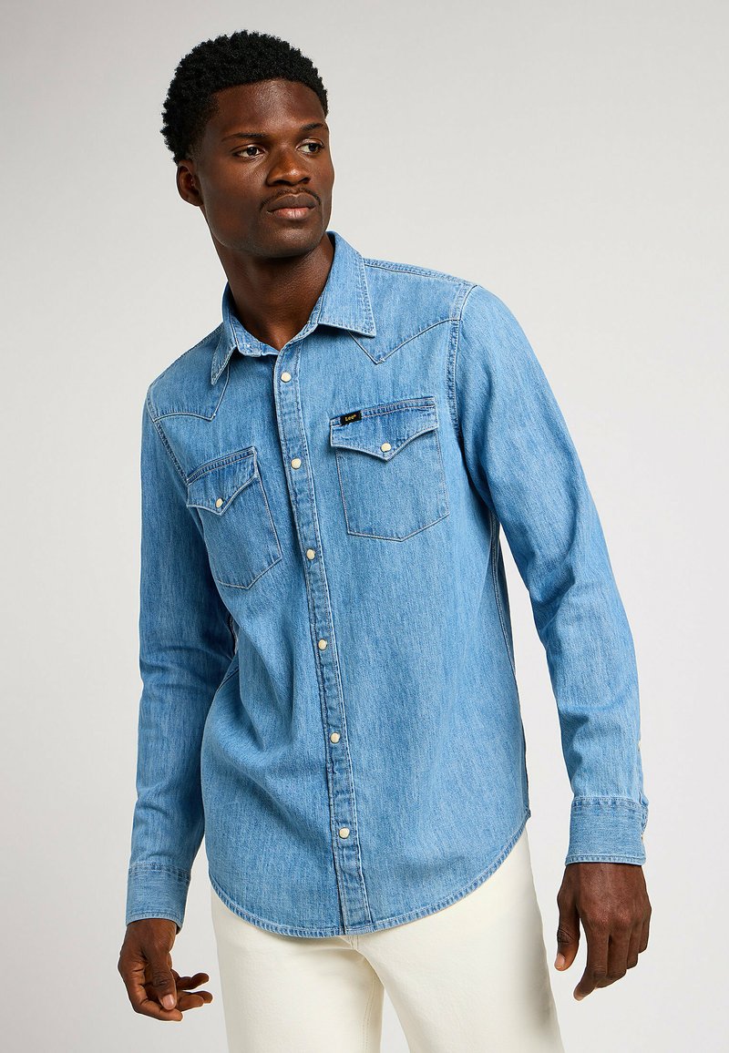 Lee WOBBLY TEE - REGULAR FIT - Maglietta a manica lunga - ecru/avorio