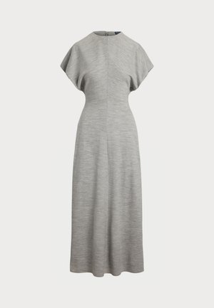 Polo Ralph Lauren WOOL-BLEND DOLMAN DRESS - Robe longue - light smoke heather