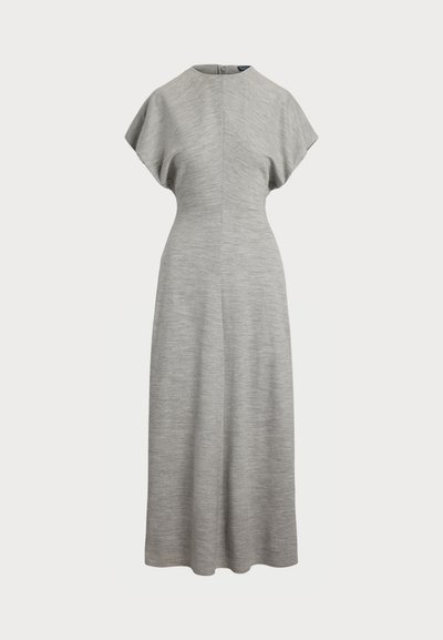 Polo Ralph Lauren WOOL-BLEND DOLMAN DRESS - Dolga obleka - light smoke heather