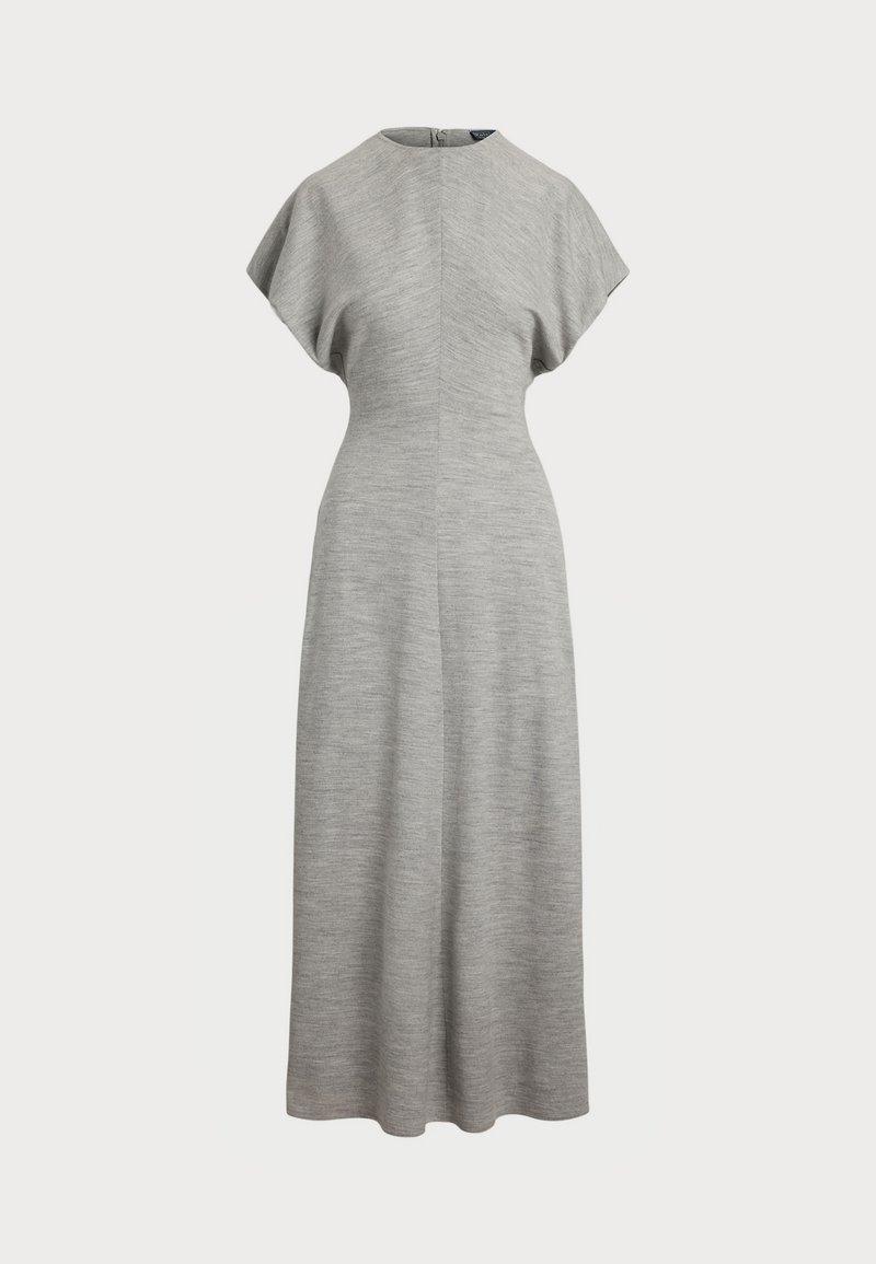 Polo Ralph Lauren WOOL-BLEND DOLMAN DRESS - Maxikjole - light smoke heather