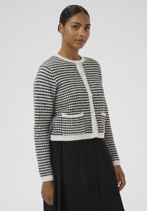ELLERY - Neuletakki - light grey/black structure