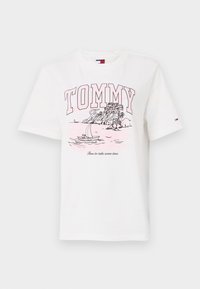 TONAL TROPICS TEE - Marškinėliai su spaudiniu - ecru