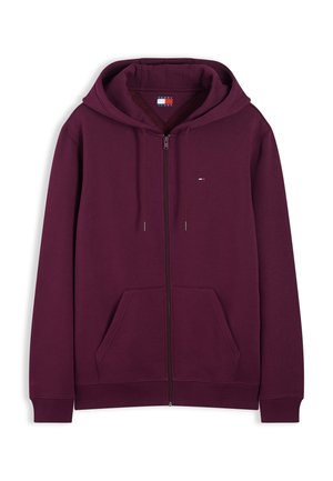 Tommy Jeans, FLAG ZIP THRU - Φούτερ με φερμουάρ - calypso berry