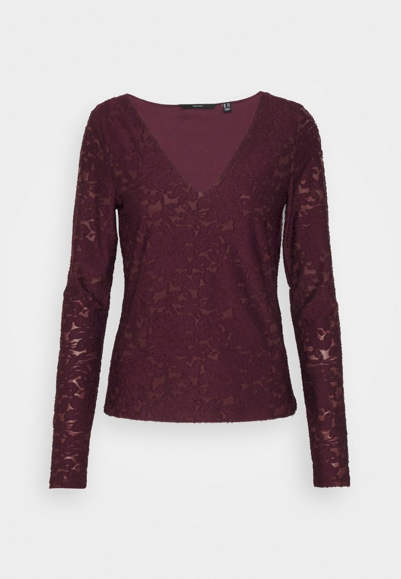 Vero Moda Tall Longsleeve bordeauxrood Vero Moda Tall Longsleeve bordeauxrood