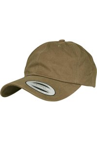 Flexfit PEACHED COTTON TWILL DAD - Šiltovka - loden