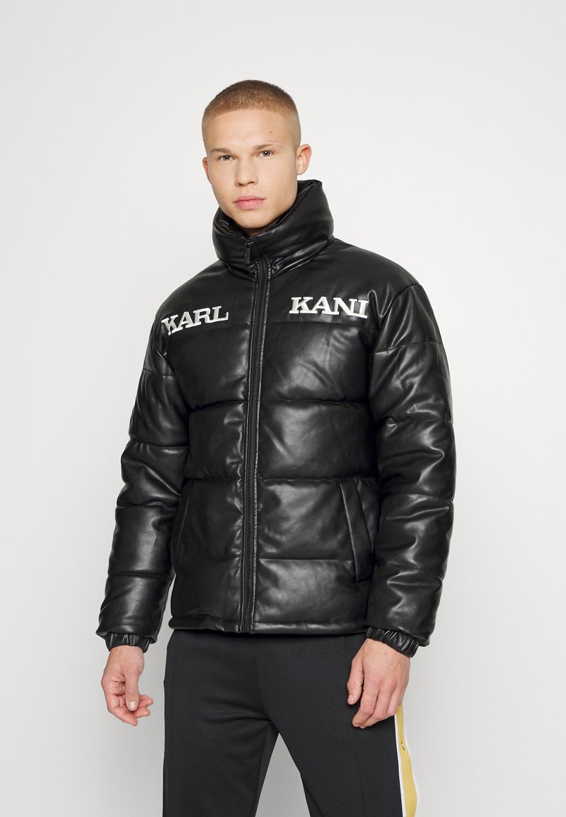 Karl Kani - RETRO PUFFER JACKET - Žieminė striukė - dark grey, Padidinti