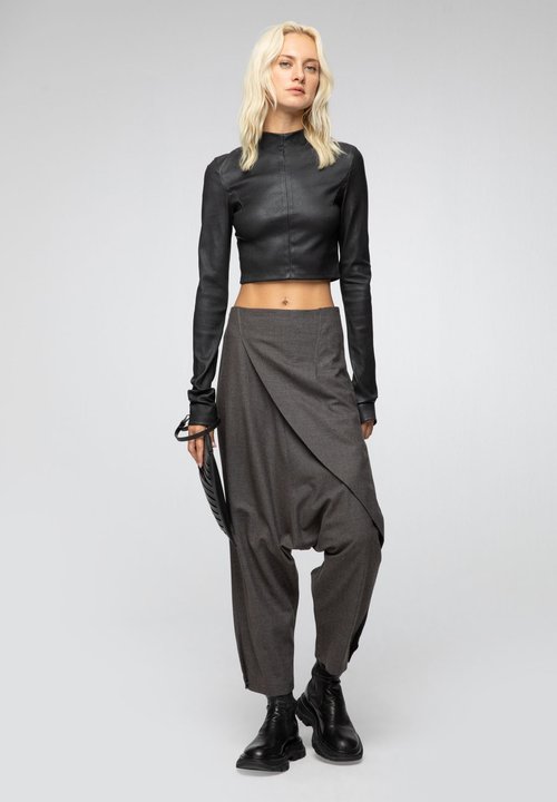Cream NANNA PANTS Broek pitch black/zwart Zalando.be