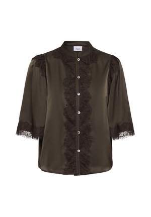Saint Tropez, TEAGANSZ SHIRT - Πουκαμίσα με κουμπιά - chocolate brown