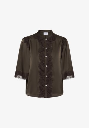 Saint Tropez, TEAGANSZ SHIRT - Πουκαμίσα με κουμπιά - chocolate brown