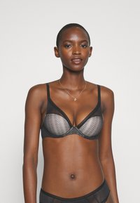 Passionata - ROMANE PLUNGE BRA - Podprsenka pod tričko - black Miniatura obrázku 1