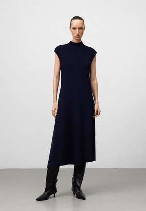 PERKINS COLLAR - Strickkleid - navy blue