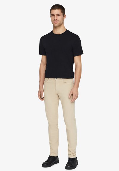 J.LINDEBERG JAY - Vaqueros slim fit - oxford tan
