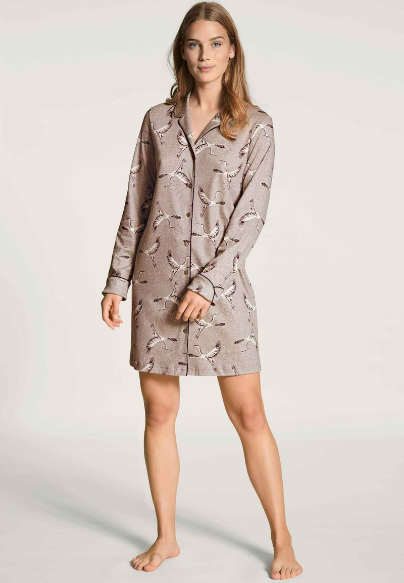 Damen Nachthemden | Calida SLEEPSHIRT DURCHGEKNÖPFT Nachthemd etherea taupe/hellbraun - TE87611 Damen Nachthemden | Calida SLEEPSHIRT DURCHGEKNÖPFT Nachthemd etherea taupe/hellbraun - TE87611