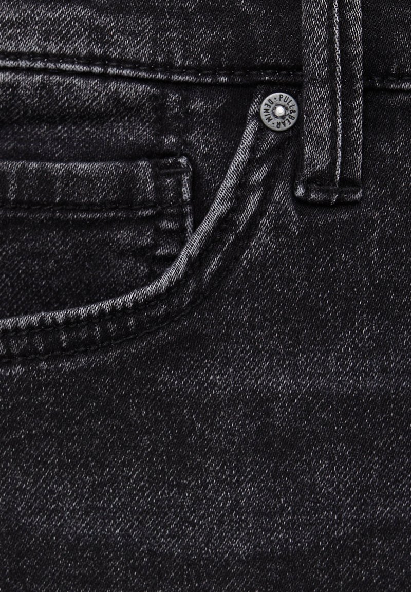 Herren Skinny Fit | PULL&BEAR BASIC Jeans Shorts mottled dark grey/dunkelgrau-meliert - GH90799 Herren Skinny Fit | PULL&BEAR BASIC Jeans Shorts mottled dark grey/dunkelgrau-meliert - GH90799