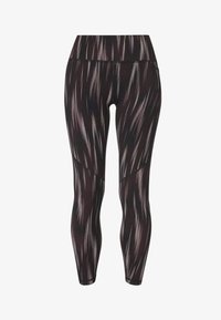 Niet geselecteerd, brown strobe dot print