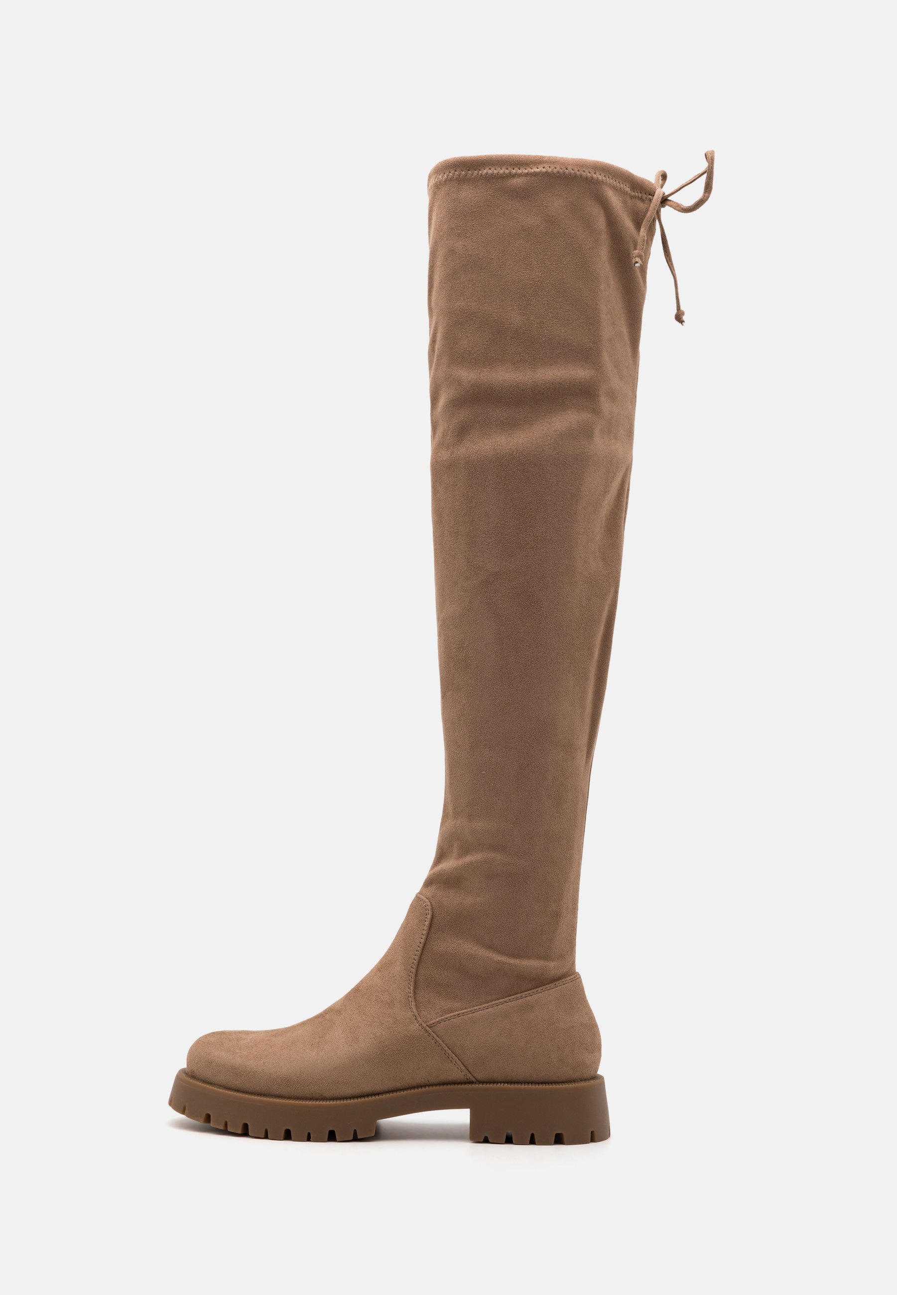 beige overknee