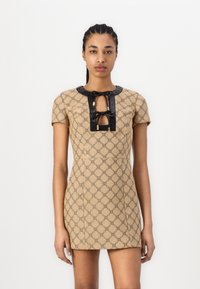 Elisabetta Franchi WOMENS DRESS - Φόρεμα ημέρας - paglia/nero