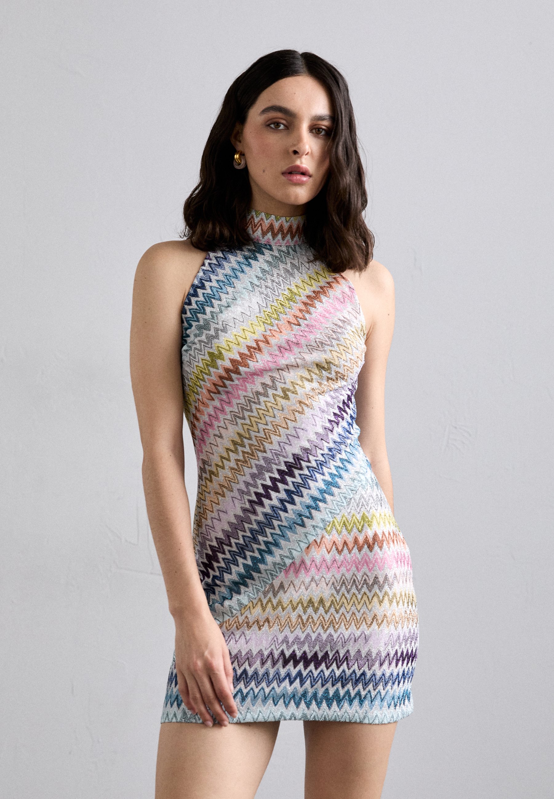 Missoni SLEEVELESS DRESS - Cocktail dress / Party dress - multicolor space  dyed with silver base/multi-coloured - Zalando.co.uk