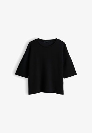 someday., OVERSIZED TEXTURE - T-shirt basic - black