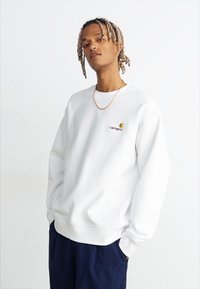 Carhartt WIP AMERICAN SCRIPT - Sudadera - white