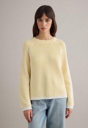 REGULAR FIT  - Jersey de punto - yellow white