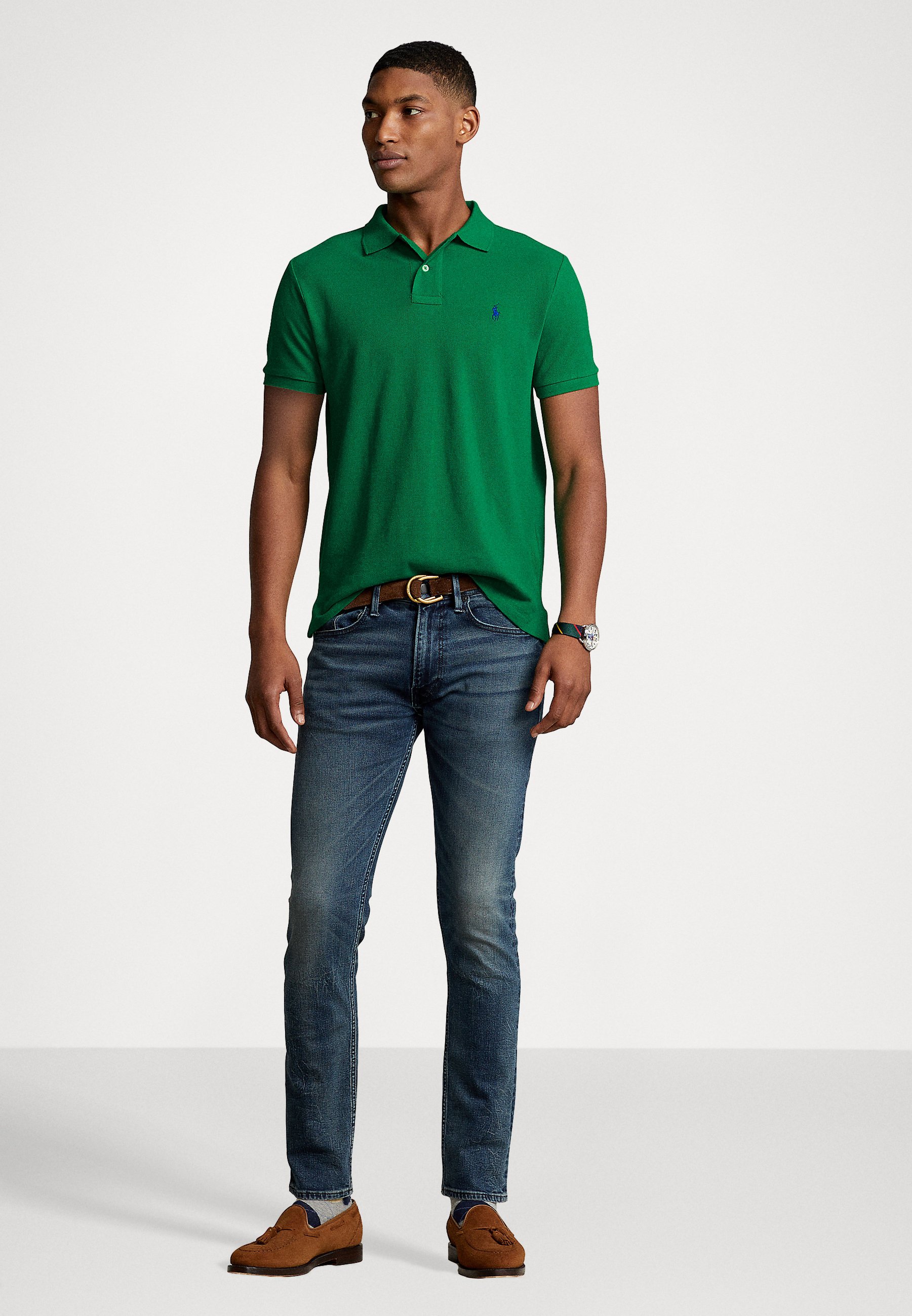トップス polo ralph lauren billiards polo shirt L Polo Ralph Lauren Men's Classic Fit Polo Match–Print Polo