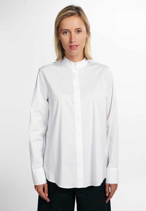 LANGARM - Button-down blouse - weiss