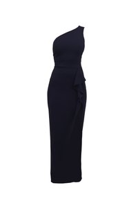 BELLA ONE SHOULDER RUFFLE - Trikotaažkleit - navy blue