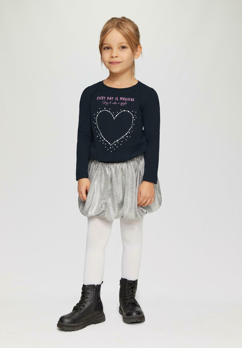 s.Oliver MIT SCHMUCKSTEINEN - Longsleeve - navy