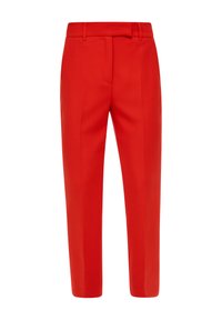 s.Oliver BLACK LABEL MIT SCHMAL ZULAUFENDEM BEIN - Pantalon de costume - preiselbeere