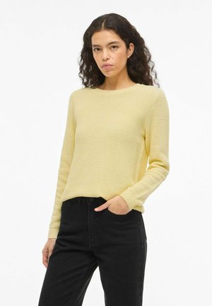 VIDALO O-NECK - Pulover - pastel yellow